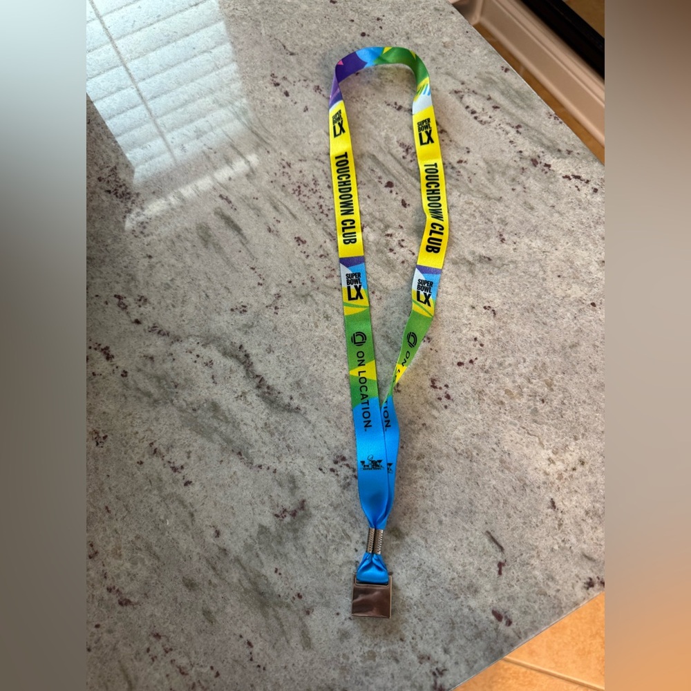 🏈🔥 Super Bowl LX "Touchdown Club" Lanyard